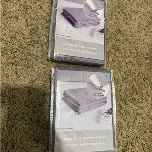 2 Cotton Duvet Covers for Blankets